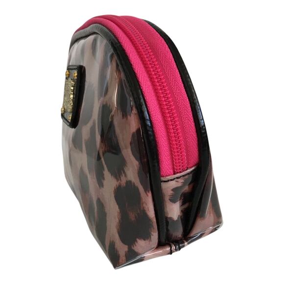 Juicy Couture Cosmetic Makeup Bag Leopard Print Black Brown Size Small NWT - Picture 5 of 14